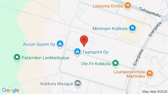 Företagslokaler till salu i Karleby - kort over placeringen