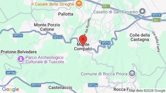 Sklepy Na sprzedaż i Monte Compatri - kort over placeringen