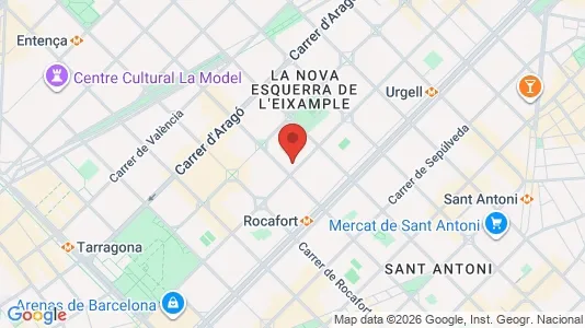 Gewerbeflächen zum Kauf i Barcelona Eixample – Foto von Google Street View