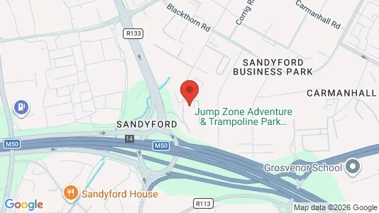 Office spaces for sale i Dublin 18 - kort over placeringen