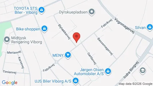 Nieruchomości komercyjne Na sprzedaż i Viborg - kort over placeringen