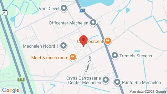 Büros zur Miete i Mechelen - kort over placeringen
