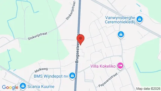 Gewerbeflächen zur Miete i Kuurne – Foto von Google Street View