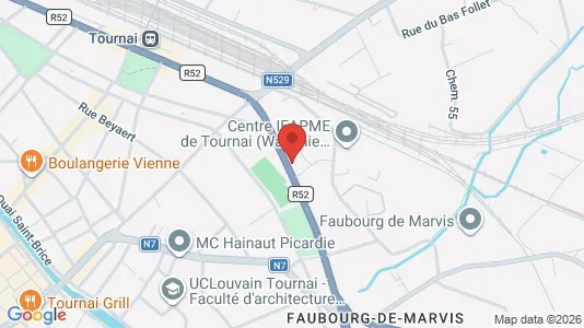Office spaces for rent i Doornik - kort over placeringen