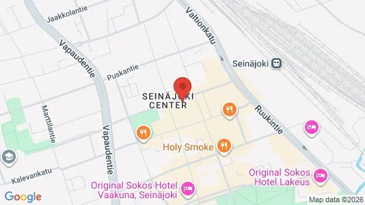 Commercial properties for rent i Seinäjoki - kort over placeringen