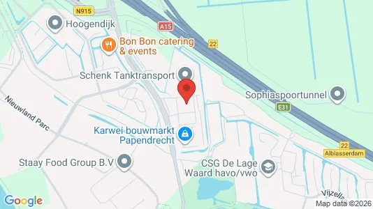 Lokaler til leje i Papendrecht - kort over placeringen