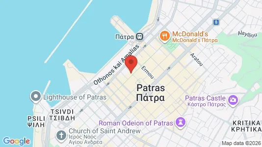 Lokaler til leje i Patras - kort over placeringen