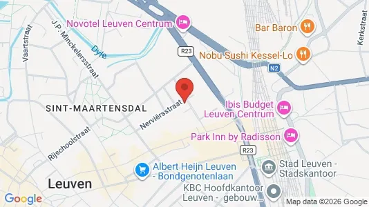 Nieruchomości komercyjne Do wynajęcia i Leuven - kort over placeringen