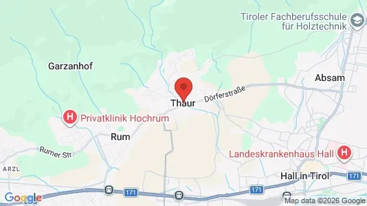 Teollisuuskiinteistöt Vuokrattavana i Thaur - Kuva Google Street Viewstä