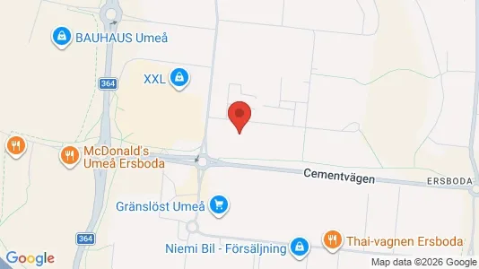 Nieruchomości komercyjne Do wynajęcia i Umeå - kort over placeringen