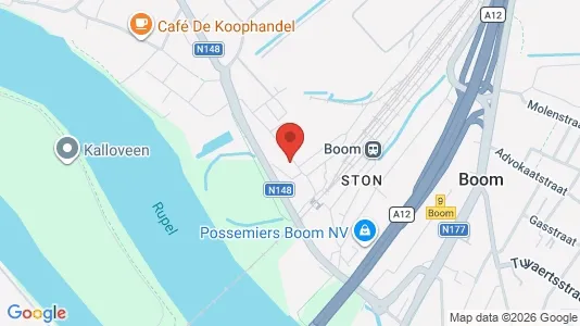 Kontorer til leie i Boom - kort over placeringen