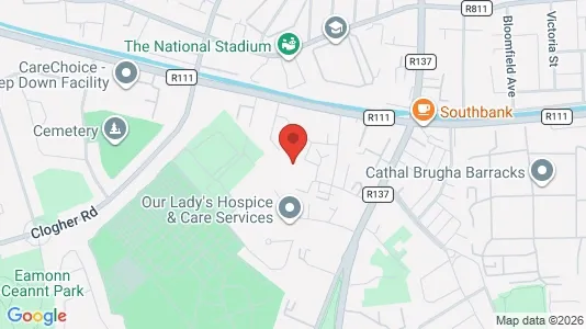 Toimistotilat Vuokrattavana i Dublin 6 - kort over placeringen