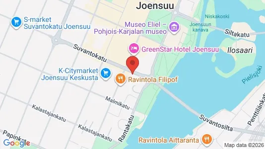Gewerbeflächen zur Miete i Joensuu - kort over placeringen
