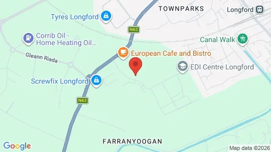 Kontorslokaler för uthyrning i Longford – Foto från Google Street View