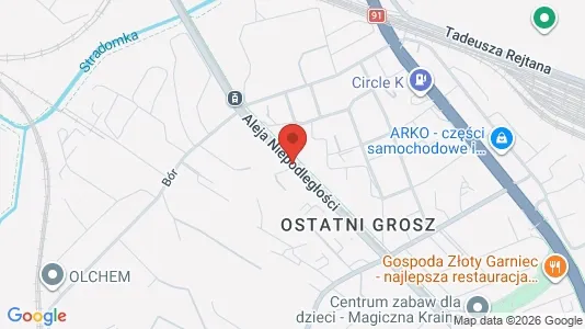 Büros zur Miete i Częstochowa - kort over placeringen