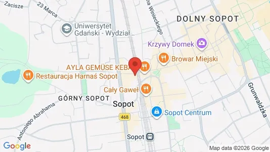Toimistotilat Vuokrattavana i Sopot - Kuva Google Street Viewstä