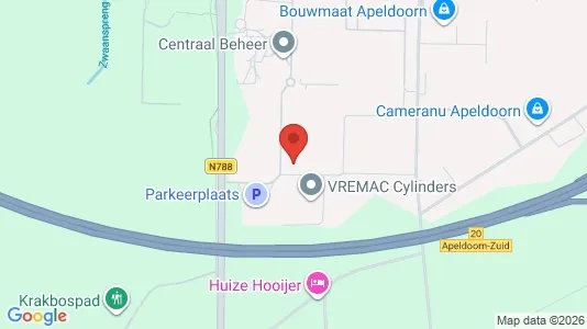Gewerbeflächen zur Miete i Apeldoorn - kort over placeringen