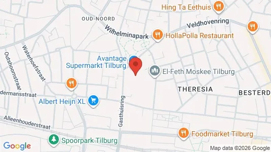 Werkstätte zur Miete i Tilburg - kort over placeringen