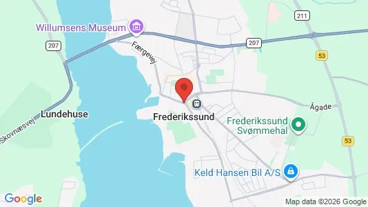 Ladenlokale zur Miete i Frederikssund – Foto von Google Street View