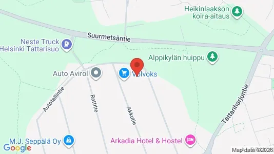 Warehouses for rent i Helsinki Koillinen - kort over placeringen