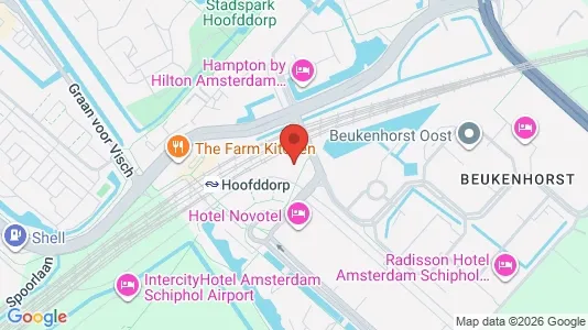 Kontorlokaler til leje i Haarlemmermeer - kort over placeringen