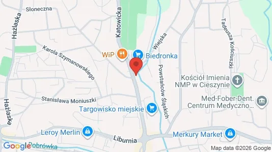 Toimistotilat Vuokrattavana i Cieszyński - Kuva Google Street Viewstä