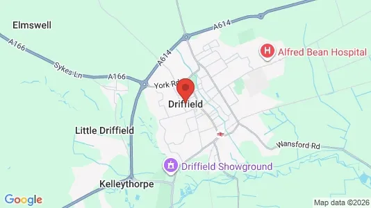 Ladenlokale zum Kauf i Driffield - North Humberside – Foto von Google Street View