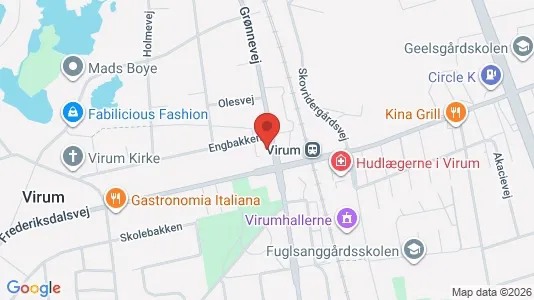 Kantorruimte te huur i Virum - kort over placeringen