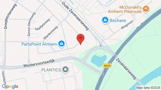 Lokaler til leje i Arnhem - kort over placeringen