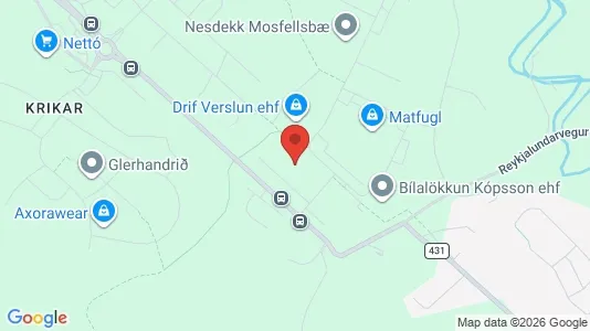 Nieruchomości komercyjne Do wynajęcia i Mosfellsbær - kort over placeringen