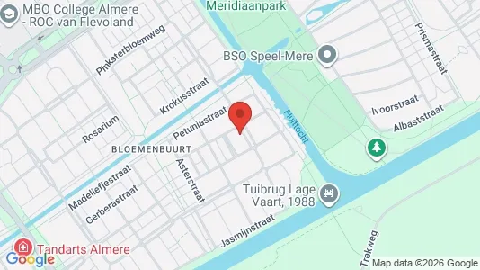 Lokaler til salgs i Almere - kort over placeringen