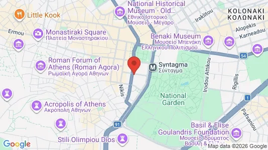 Büros zur Miete i Athen Monastiraki - kort over placeringen