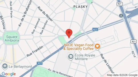 Kontorlokaler til leje i Stad Brussel - kort over placeringen