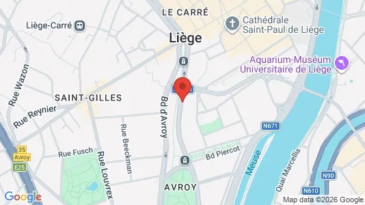 Espacios de oficina En alquiler i Luik - Foto de Google Street View