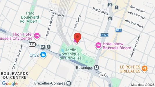 Kontorer til leie i Brussel Sint-Joost-ten-Node - kort over placeringen