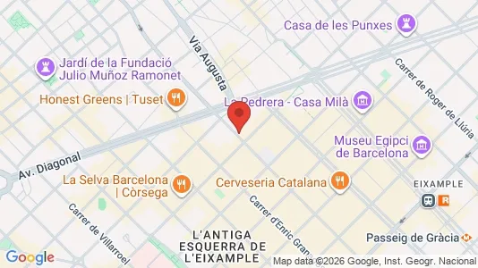 Büros zur Miete i Barcelona Eixample – Foto von Google Street View