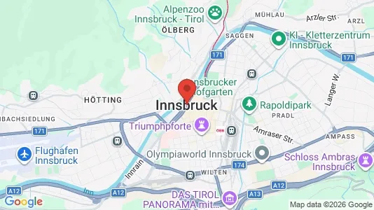 Ladenlokale zur Miete i Innsbruck - kort over placeringen
