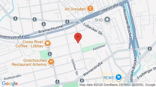 Propiedades comerciales En alquiler i Dresden - kort over placeringen