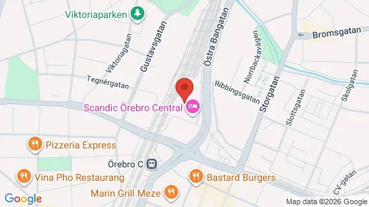 Kontorlokaler til leje i Örebro - kort over placeringen