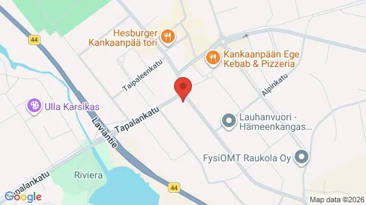 Företagslokaler till salu i Kankaanpää - kort over placeringen