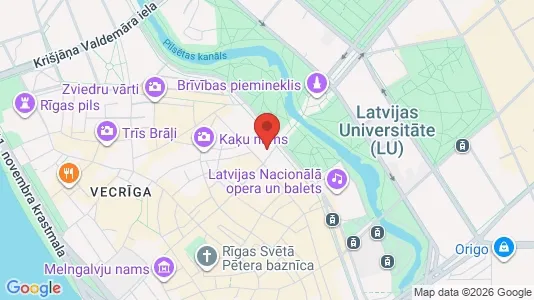 Lokale biurowe Do wynajęcia i Ryga Vecrīga - kort over placeringen