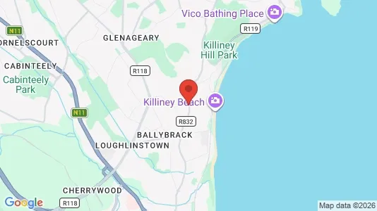 Propiedades comerciales En alquiler i Killiney - kort over placeringen