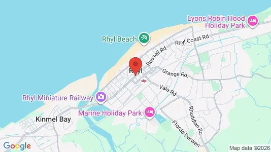 Gewerbeflächen zum Kauf i Rhyl - Clwyd - kort over placeringen