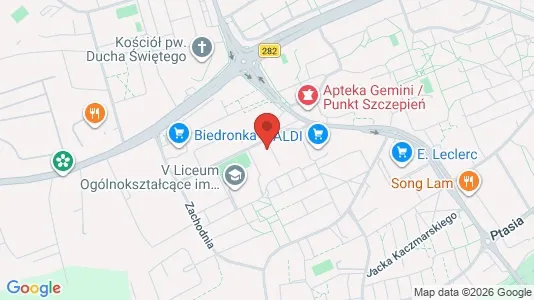 Büros zur Miete i Zielona Góra - kort over placeringen