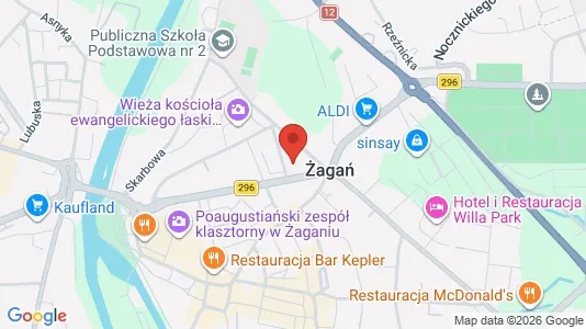 Lokale biurowe Do wynajęcia i Żagański - kort over placeringen