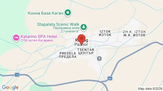 Værkstedslokaler til leje i Razlog - Foto fra Google Street View