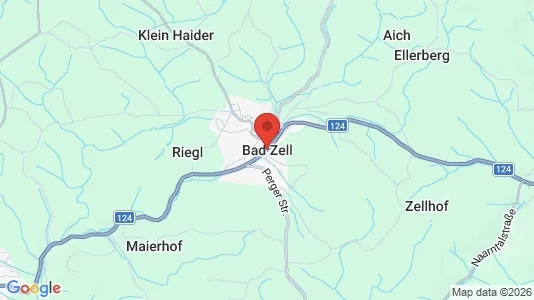Gewerbeflächen zur Miete i Bad Zell - kort over placeringen