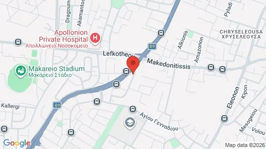 Nieruchomości komercyjne Na sprzedaż i Nikozja Strovolos - kort over placeringen