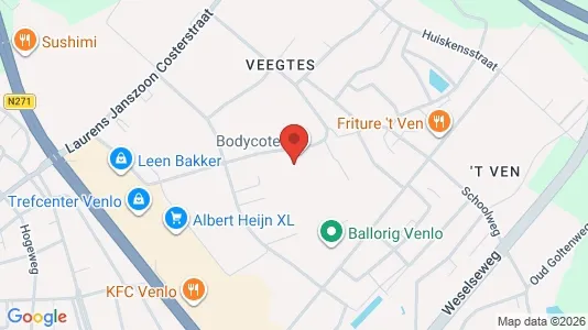 Propiedades comerciales En alquiler i Venlo - kort over placeringen