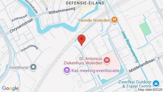 Kontorlokaler til leje i Woerden - kort over placeringen